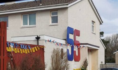 Rangers '55' title tribute on EK house shocks residents ahead of Celtic clash