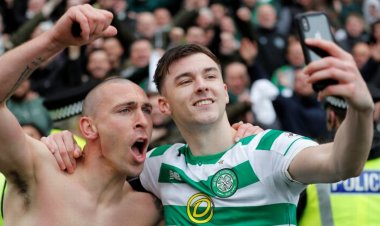 Kieran Tierney pays emotional Celtic tribute to Scott Brown after Aberdeen move