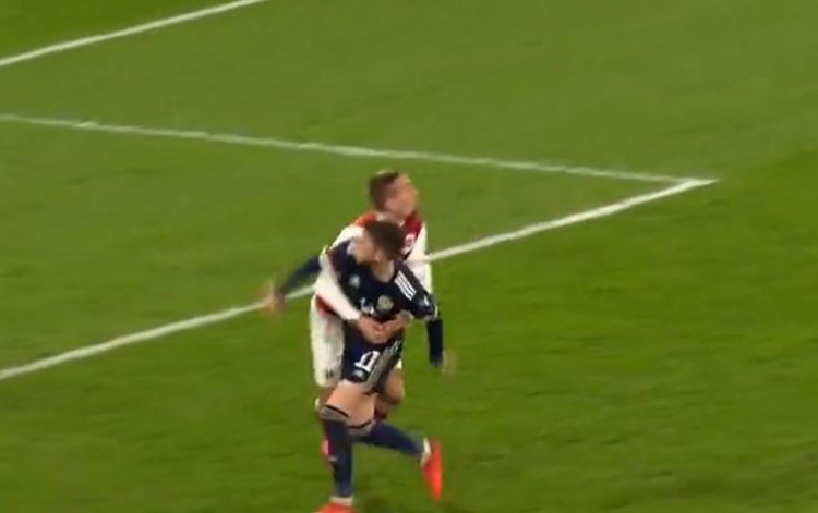 Video: Celtic's Ryan Christie penalty shout Scotland vs Austria |