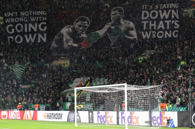 Green Brigade reveal new protest banner at Celtic Park for 5th consecutive day - 67 Hail Hail