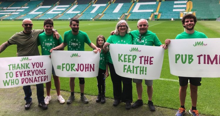 Brothers run laps outside Celtic Park for charity