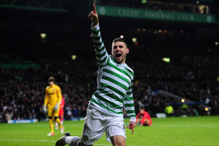 Photo Of The Day: Gary Hooper Celebrates After Scoring Against Spartak