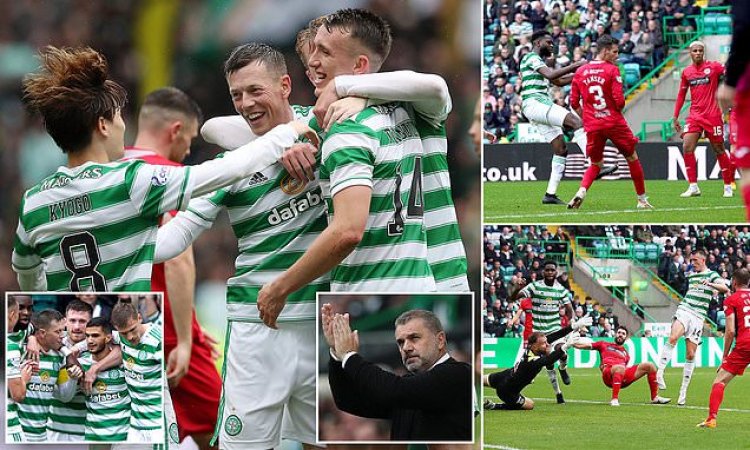 Celtic 5-0 St. Mirren: Turnbull's hat-trick helps Hoops go top