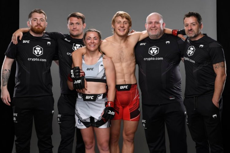 Rising UFC star spotted training in Celtic top
